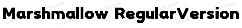 Marshmallow RegularVersion 1000字体转换